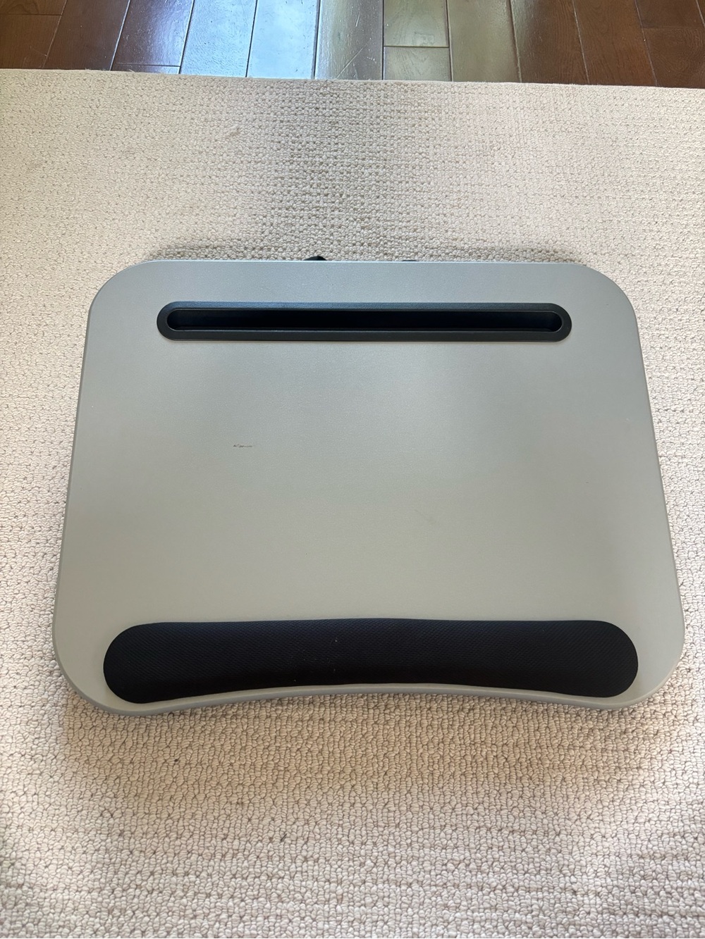 Ergonomic Gray Laptop Lap Desk with Wrist Rest